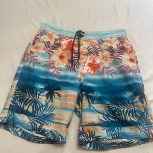 Tommy Bahama Relax Men’s Hawaiian Swim Trunks Board Shorts Size Large